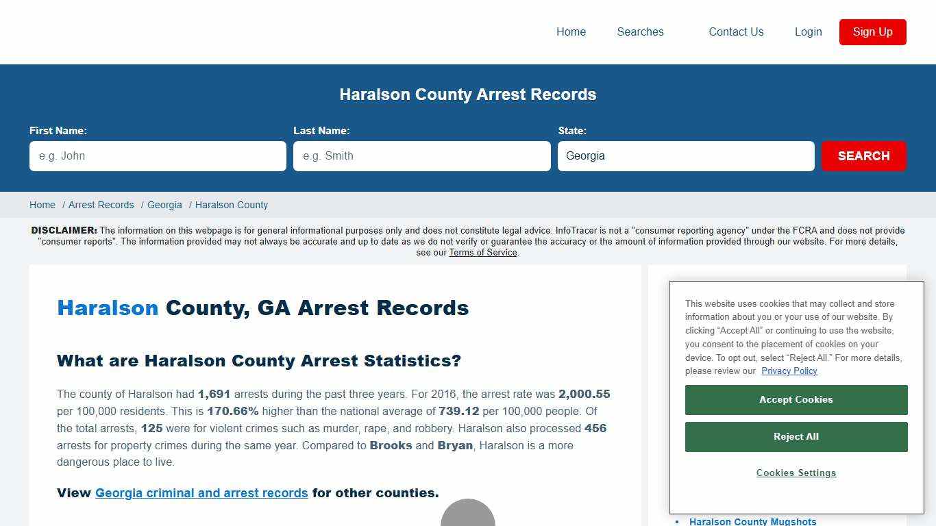 Haralson County, GA Arrests & Jail Records